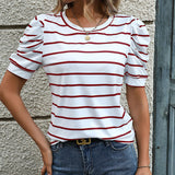 Summer Striped Pullover T-shirt