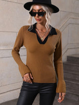 Turtleneck Flared Sleeves Sweater
