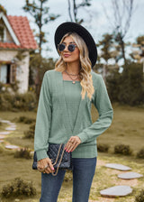 Solid Color Loose Long Sleeve T-shirt