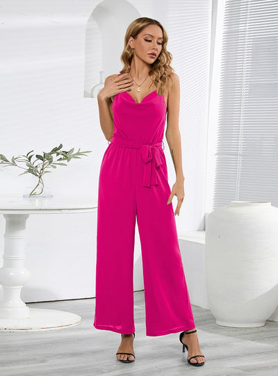 Sexy Sleeveless Suspender Backless Jumpsuit