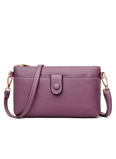 Solid Color Multi-layer Handbag