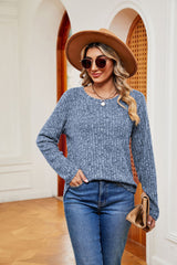Round Neck Loose Long Sleeve T-shirt