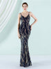 Mermaid Sequins Spaghetti Straps Prom Dress