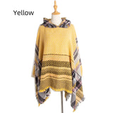 Women Cape Hooded Shawl Cloak
