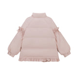 Loose Buckle Short Cotton-padded Jacket Coat