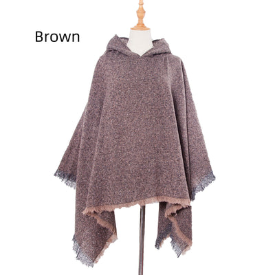 Pure Black Hooded Cloak