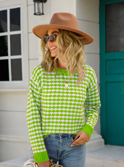 Round Neck Pullover Sweater