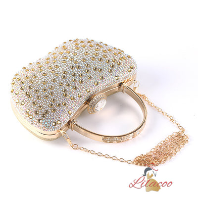 Diamond-encrusted Dinner Bag Clutch Bag