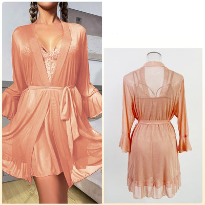 Sexy Perspective Mesh Underwear Pajamas