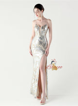 Sexy Mermaid Spaghetti Straps Prom Dress