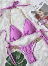 Women Crystal Diamond Bikini