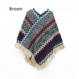 Retro National Style Hooded Cape Shawl