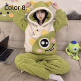 Thick Flannel Cartoon Home Service Suit