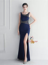 Mermaid Split Beading Prom Dress