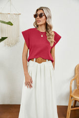 Round Neck Loose Short Sleeve T-shirt