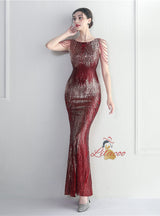 Sequins Beading Mermaid Prom Dress