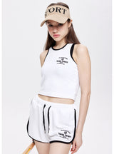 Letter Vest Slim Two-piece Suit