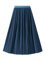 Summer Pleated Long Skirt