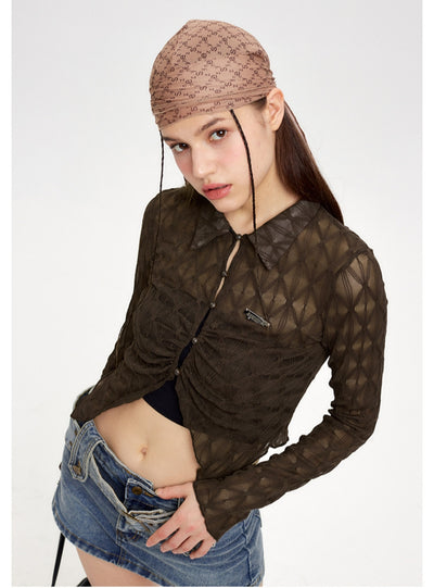 Long Sleeve Short Irregular Shirt