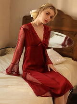 Sexy Ice Silk Mesh Polka Dot Pajamas