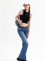 Solid Color Sexy Suspender Vest