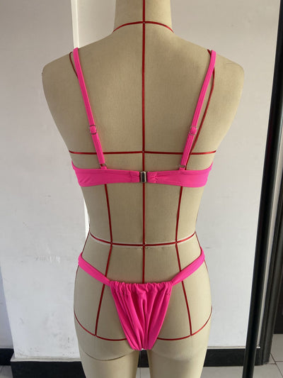 Sexy Women Tight Split Swimsuit