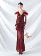 Sequins Mermaid Sequins Prom Dress