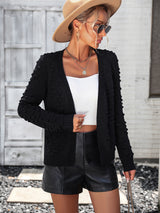 Three-dimensional Cardigan Sweater Coat