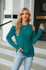Round Neck Loose Long Sleeve T-shirt