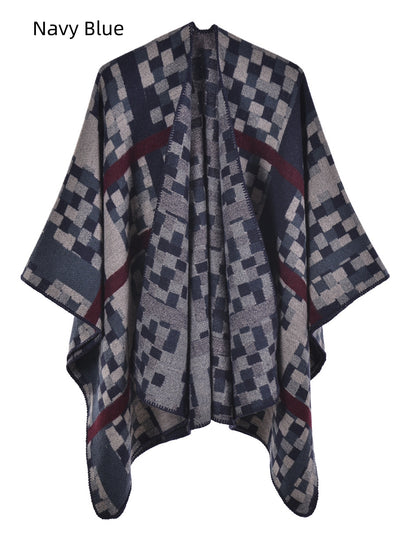 Warm Cashmere Knitted Cloak Scarf