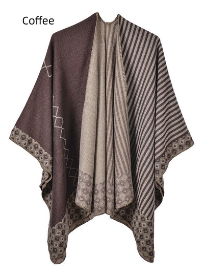 Striped Diamond-shaped Sweet Cloak