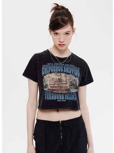 Summer Letters Short-sleeved T-shirt