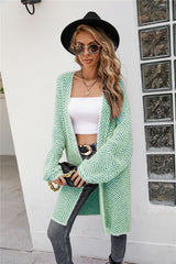 Loose Cardigan Solid Color Knitted Jacket