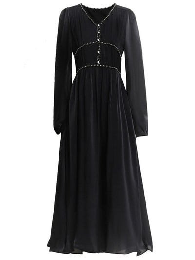 White V-neck Beading Pleats Mother Of The Bride Dress