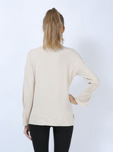 Hand-made Beaded V-neck Sweater