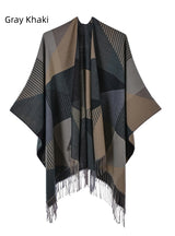 Fringed Split Warm Cashmere Cloak