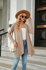 Solid Color Loose Long Sleeve Coat
