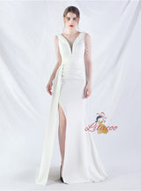 Mermaid Split Beading Prom Dress