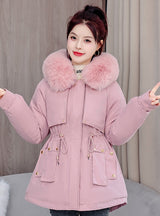 Thickened Pie Overcomes Hooded Down Coat