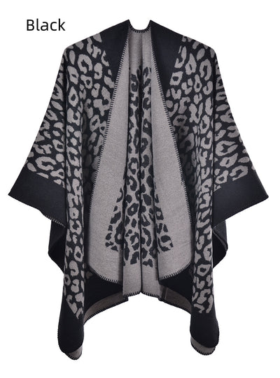 Women Cashmere-like Split Scarf Cloak