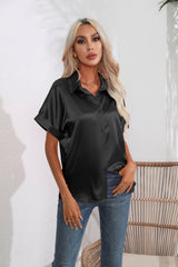 Satin Short-sleeved Shirt