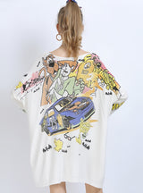 Long Sleeve Dog Print Sweater