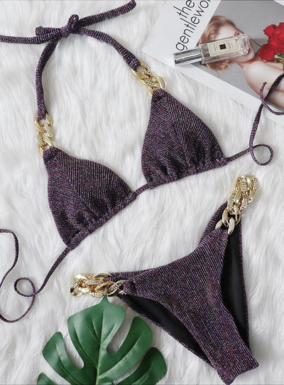 Women's Swimming Suit Low Waist Floral Scoop Neck