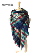 Colorful Plaid Square Plaid Scarf