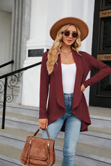Long Sleeve Solid Color Loose Coat