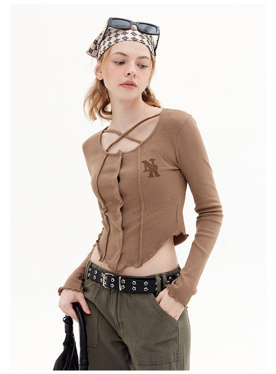 Short Sleeve Slim Short T-shirt