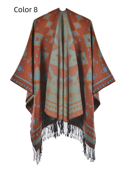 Bohemian Thickened Dual-purpose Scarf Cloak