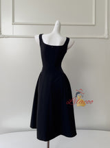 Slim Mid-length Sling Waist Dress