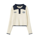 Long Sleeve Lapel Sweater