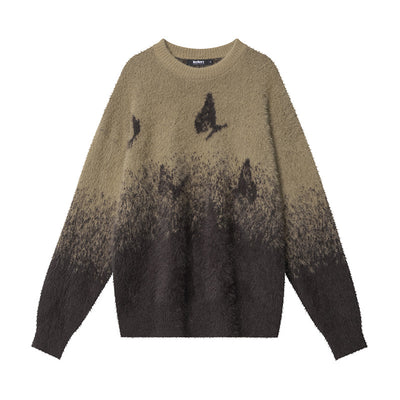 Butterfly Pattern Warm Sweater